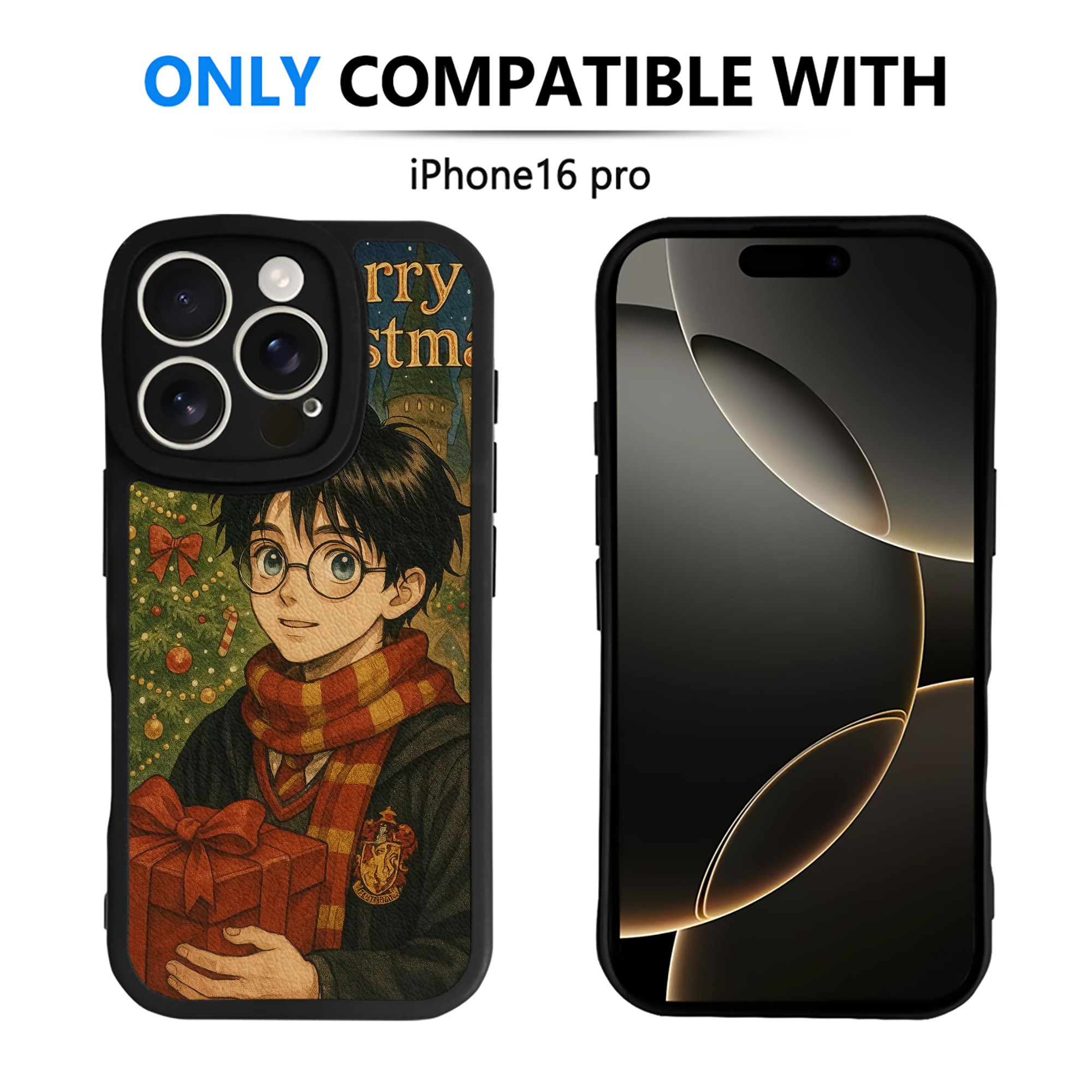 （画像用） Harry Potter ハリー・ポッターシリーズ 【iPhone 16シリーズ対応】シリコンスマホケース（レザー調） 材質：シリコン